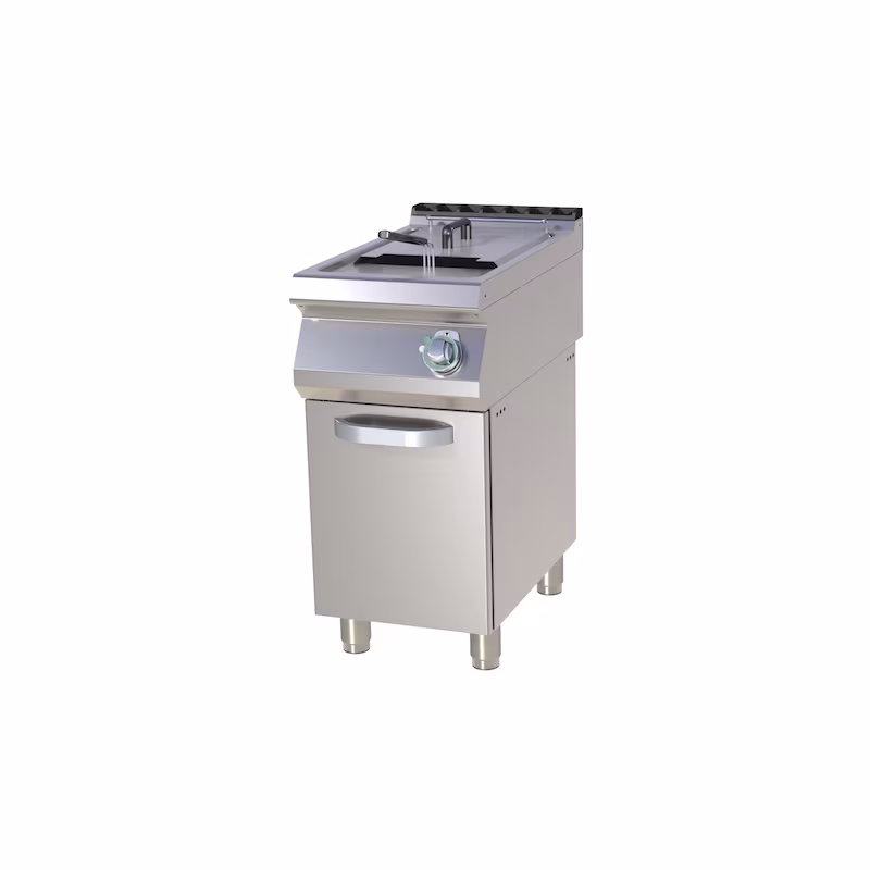 Commercial electric fryer, freestanding or built-in, 17 liters, 400x730x900 mm, 50-190°C, 13.5 kW