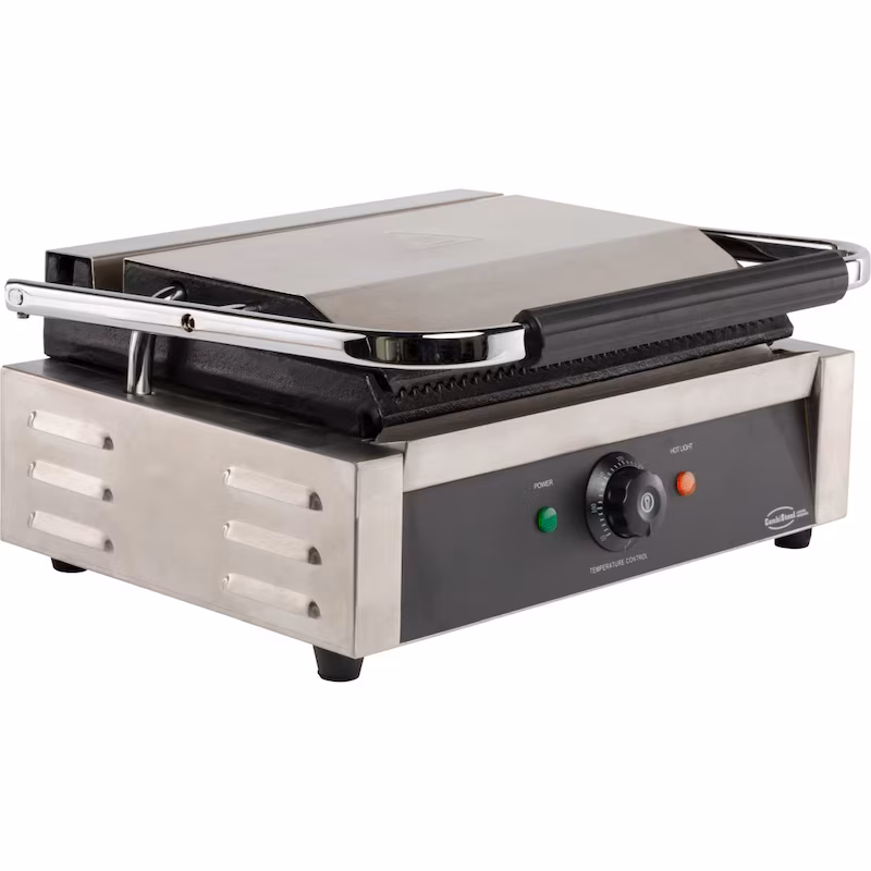 CombiSteel Gastro contact grill panini grill 2.2 kW – professional, with grease collection tray