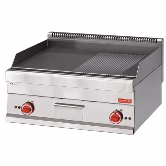 Gastro M 650 electric grill plate 65/70FTRE 2/3 smooth 1/3 ribbed