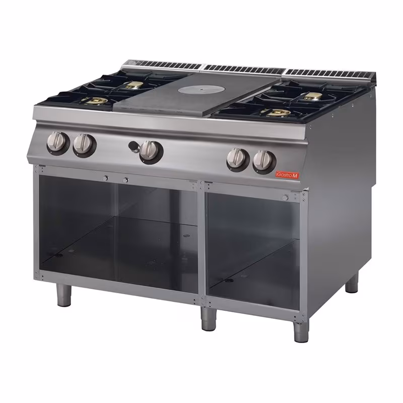 Gastro M Gas Stove with Hot Plate Gm70/120Tppcg2