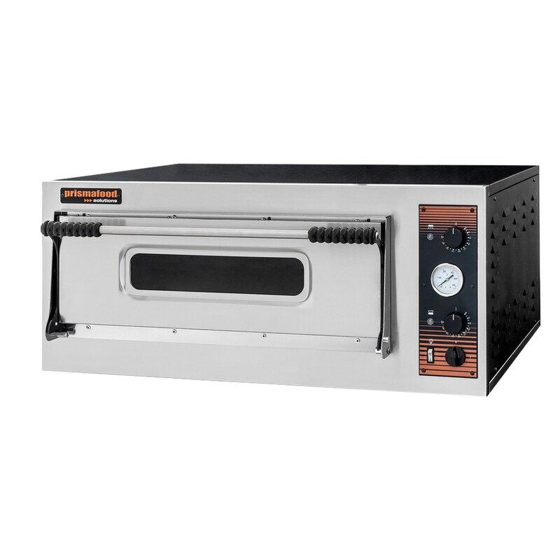 Wimar Commercial pizza oven, oven for pizza and tarte flambée, 400V, 1 chamber / 4 pizzas / glass door