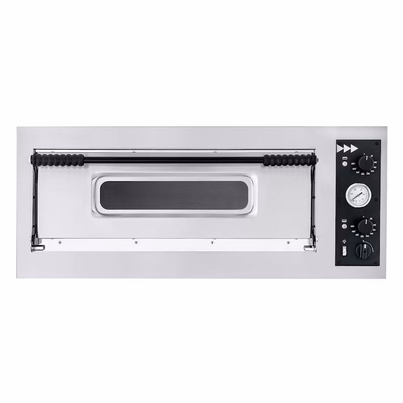 Commercial pizza oven, oven for pizza and tarte flambée, 400V, 1000x1315x415mm, 1 chamber, 9 kW