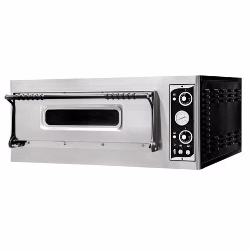 Commercial pizza oven, oven for pizza and tarte flambée, 400V, 975 x 920 x 415mm, 1 chamber