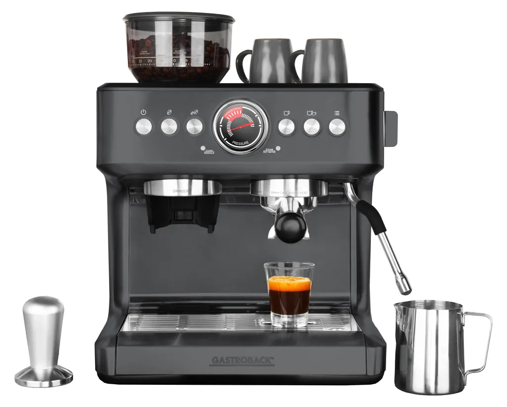 Gastroback Design Advanced Urban Duo, Espresso Machine, 2.8 l, Coffee Beans, Built-in Grinder, 3000 W, Black