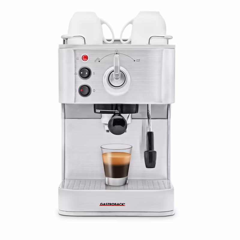 Gastroback Design Espresso Plus Item No.: 42606 - Ideal for espresso, cappuccino, latte macchiato and much more.