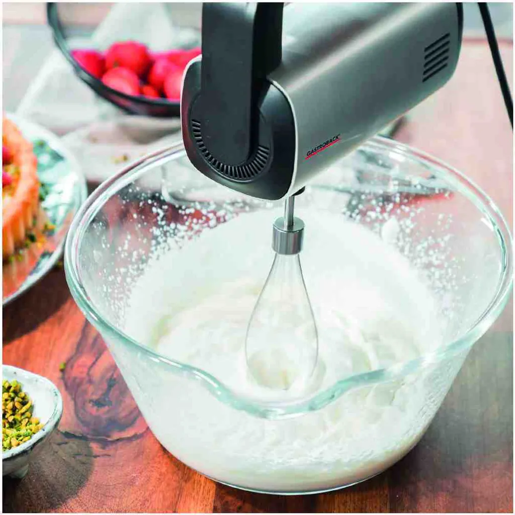 Gastroback Design Hand Mixer Pro, 0.8 l, Black, Silver, Whisking, Mixing, Chopping, Slicing, Blending, 1.45 m, Duralumin, 500 W