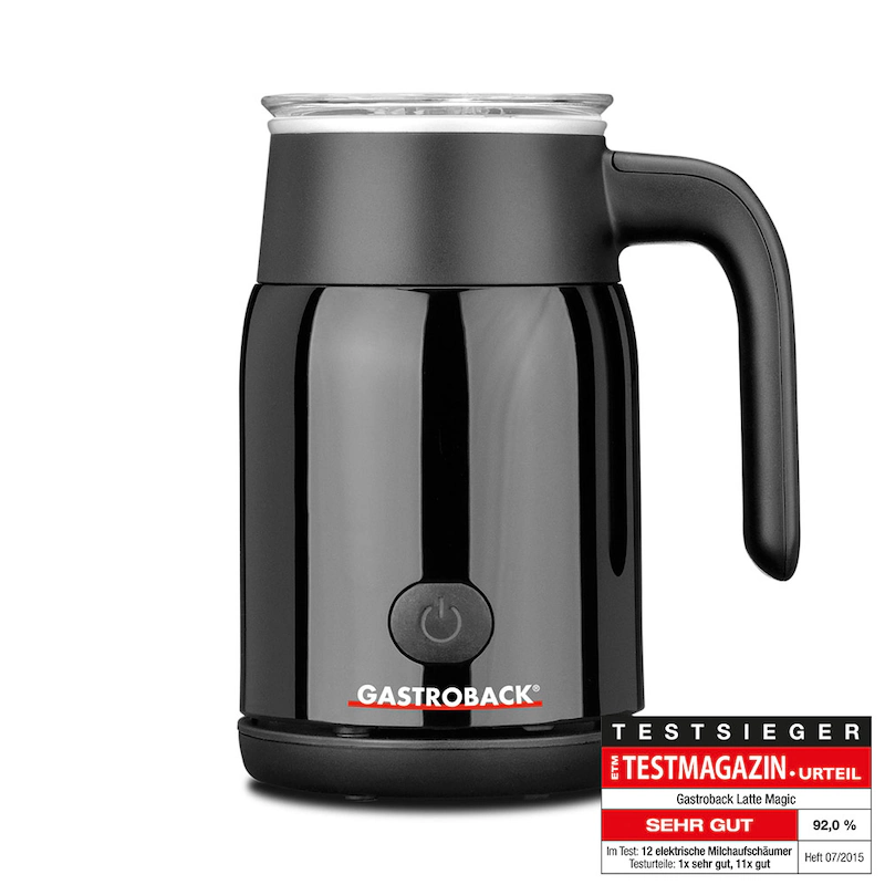 Gastroback Latte Magic_black Item No.: 42326 - Milk foam for coffee and desserts