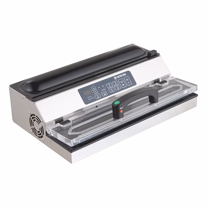GastroHero Bag Vacuum Sealer BVM016DP – 16 l/min, 400 mm sealing seam, professional table model made of stainless steel