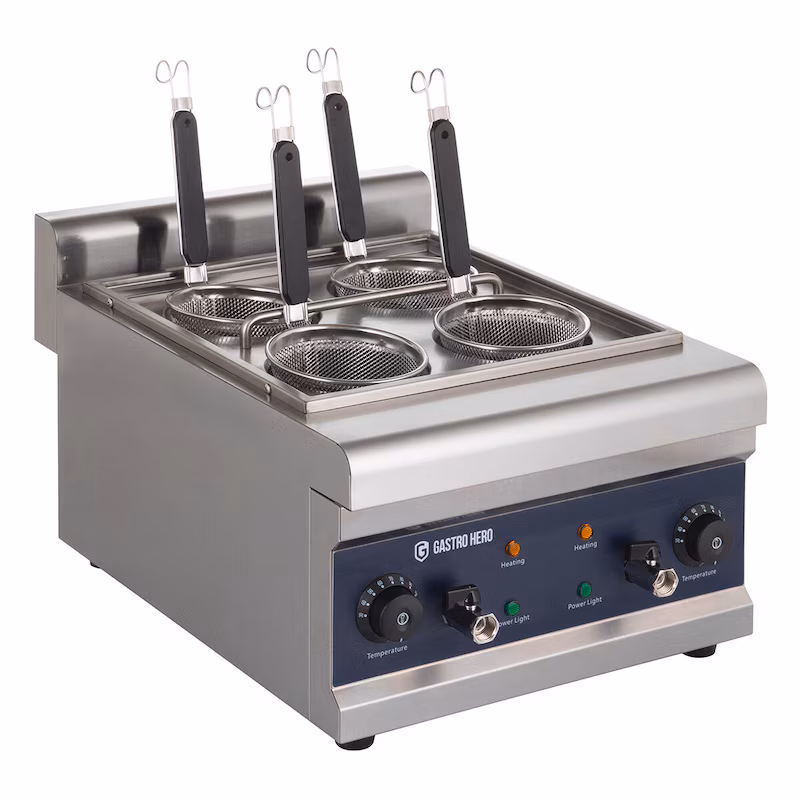 GastroHero Electric Pasta Cooker – 4 sieves, 16.5 L capacity, stainless steel housing, powerful & energy-efficient for professional kitchens
