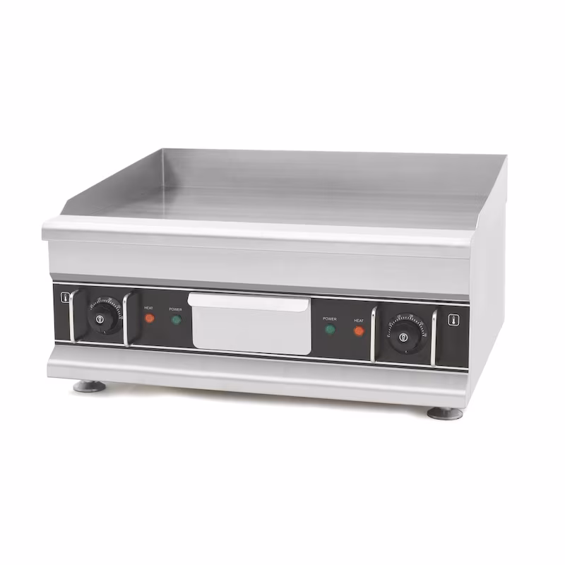 GastroHero Electric Grill Plate Eco 596x398 smooth, chrome-plated - tabletop unit