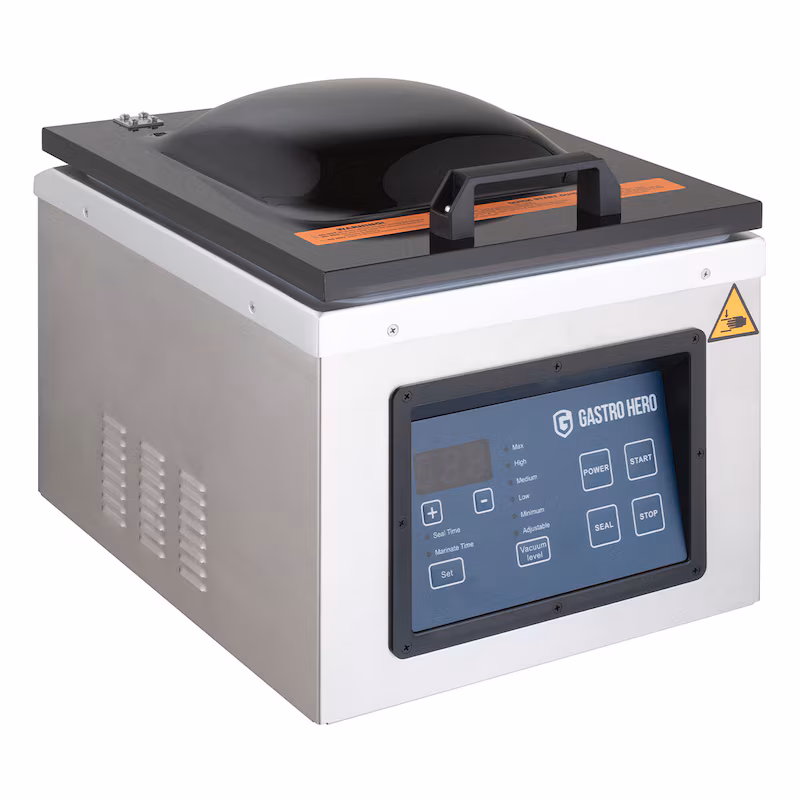 GastroHero Chamber Vacuum Sealer KVM077DP – 77 l/min, 300 mm weld seam, stainless steel, professional table model