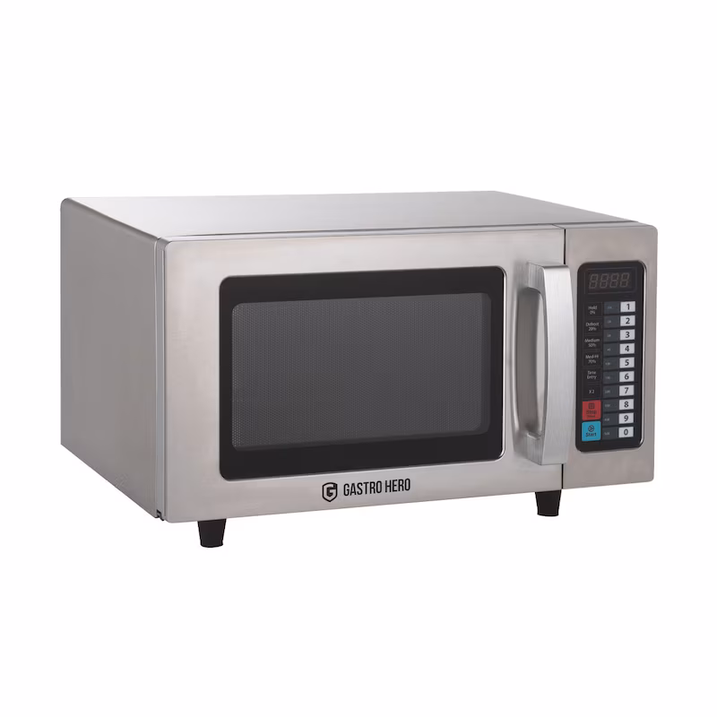 GastroHero Microwave ECO 1000 W Stainless Steel 25 L Professional Microwave Oven for Catering Kitchens and Restaurants