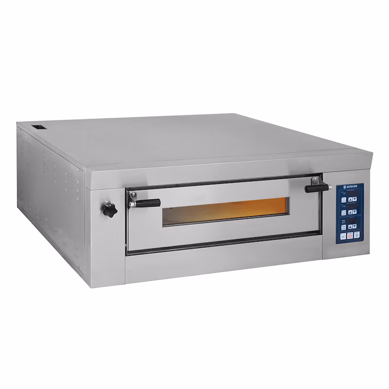 GastroHero Pizza Oven ECO Digital with 1 baking chamber with firebrick floor 1100 x 1185 x 405 mm