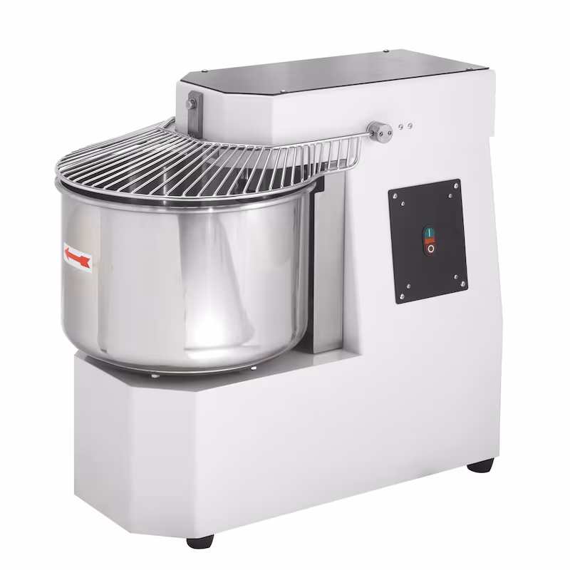GastroHero Dough Kneading Machine ECO 30L – 230V Spiral Dough Machine with Fixed Stainless Steel Head