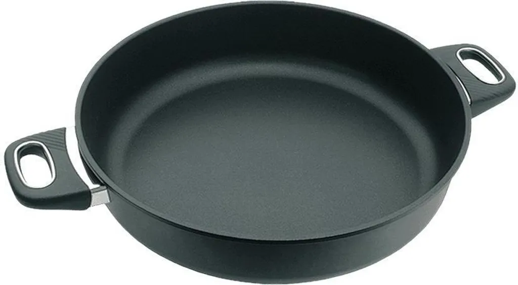 Gastrolux cast iron serving pans with 2 handles, D=32cm, H=7cm, not suitable for induction hobs 2032