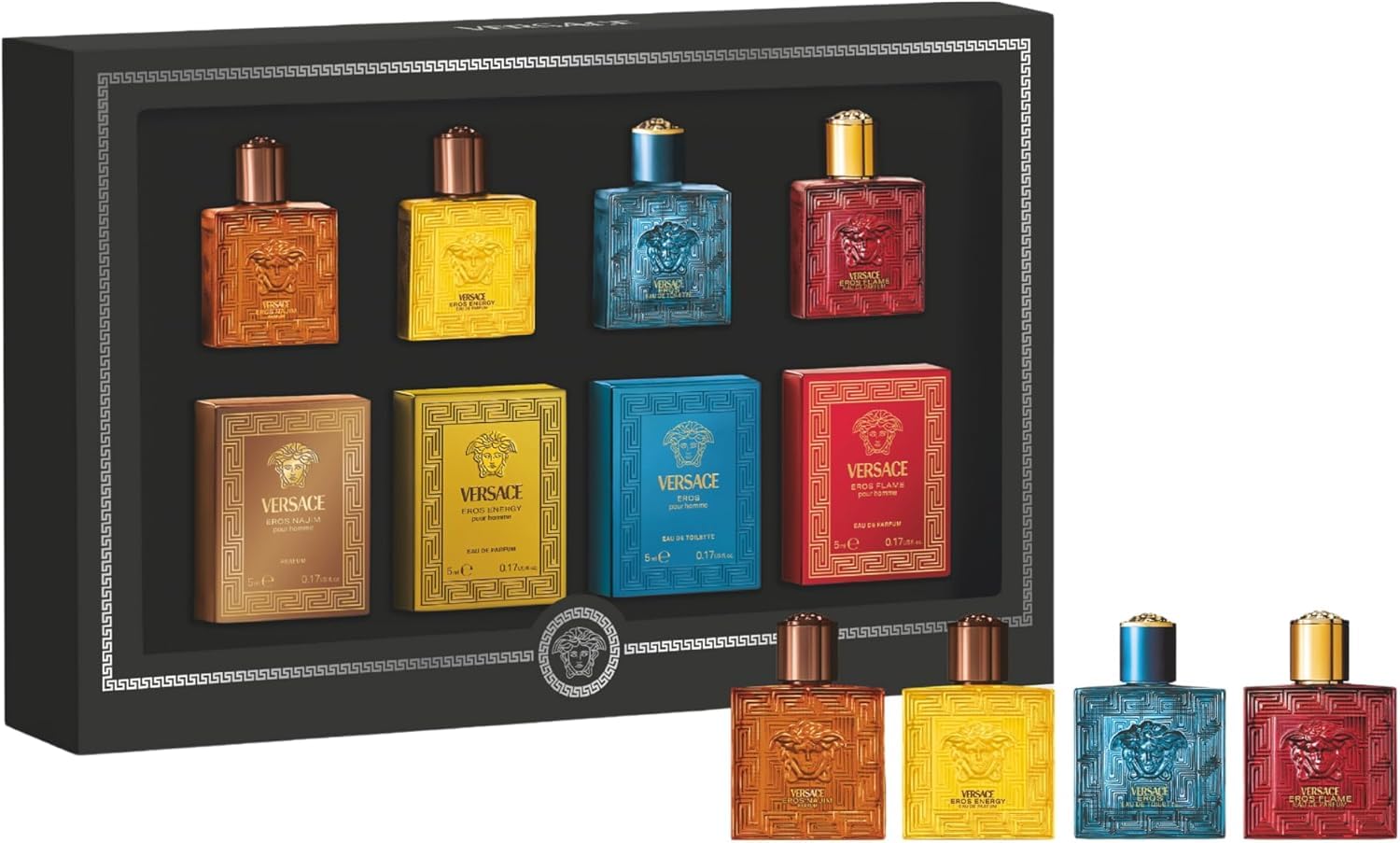 Versace Men\'s Miniature Collection Set 4 x 5ml