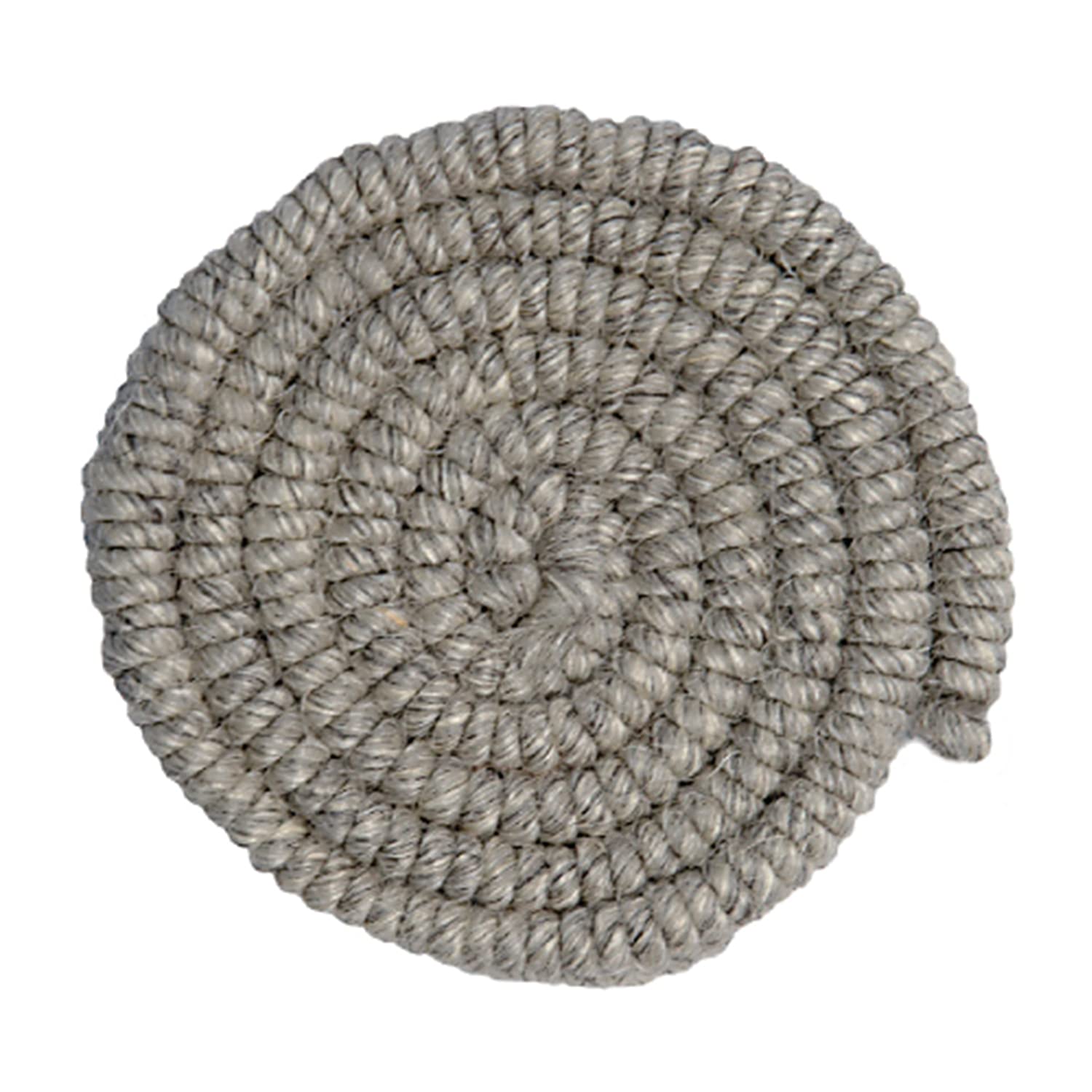 Grimas Wool Crepe 1m Light Grey 13 Braided Dyed Sheep\'s Wool for Creating Beards, Sideburns, Eyebrows, Body Strength, and More
