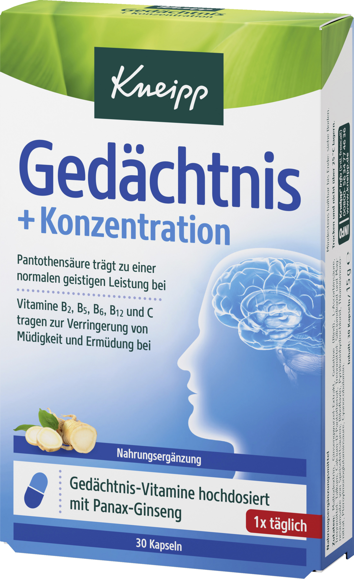 Kneipp Memory + concentration capsules
