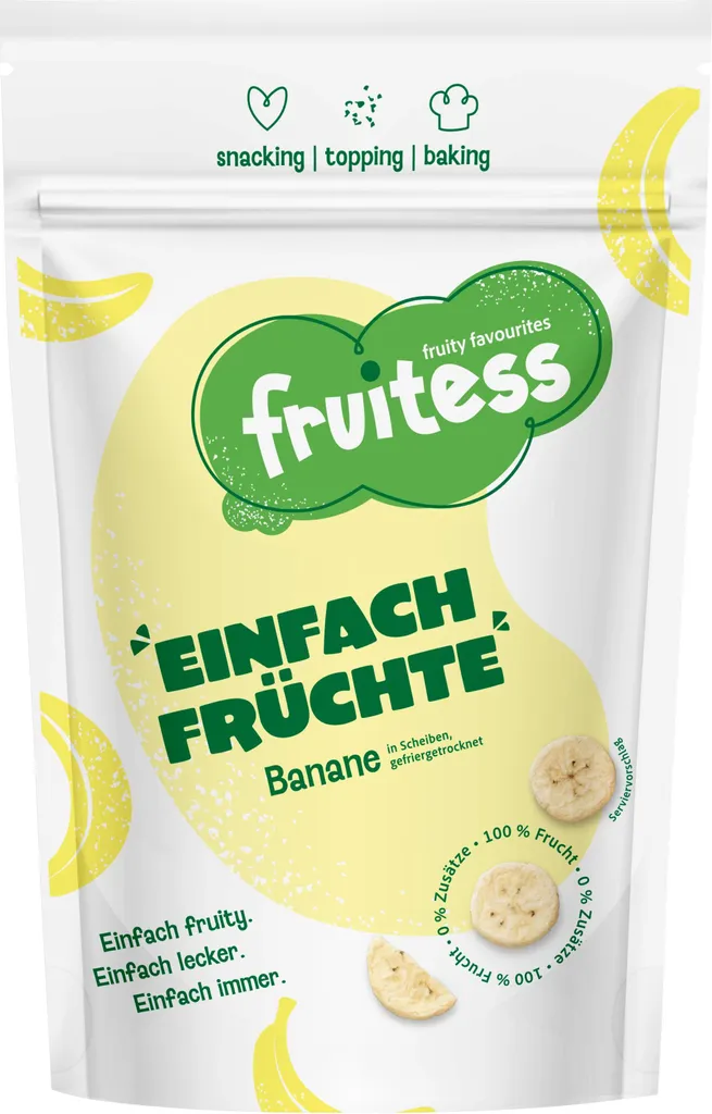 Freeze-dried banana FRUITESS SIMPLY FRUITS, 50g