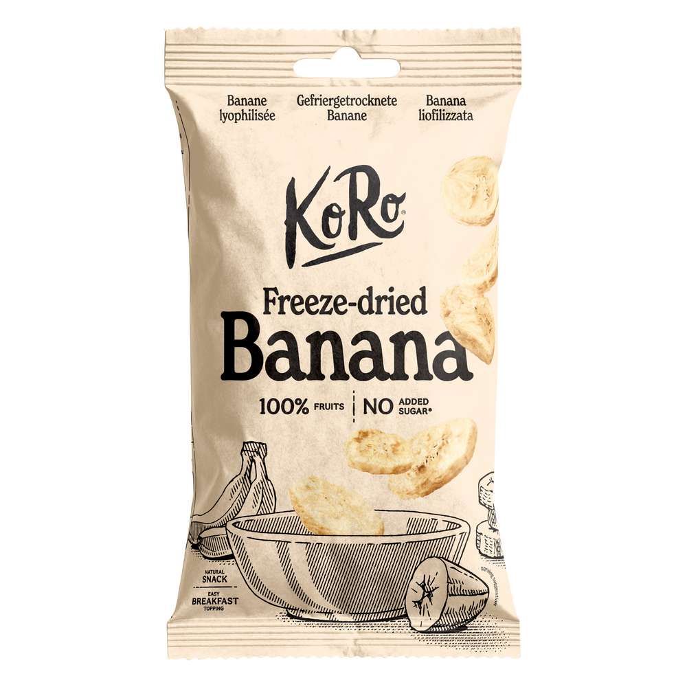 KoRo Freeze-dried banana slices, 45 gm