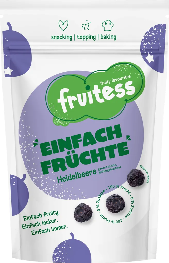 Freeze-dried blueberries FRUITESS SIMPLY FRUITS, 30g