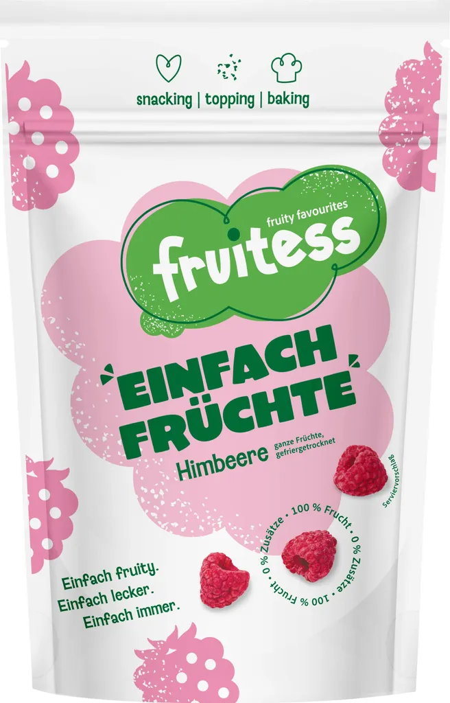 Freeze-dried raspberries FRUITESS SIMPLY FRUITS, 25g