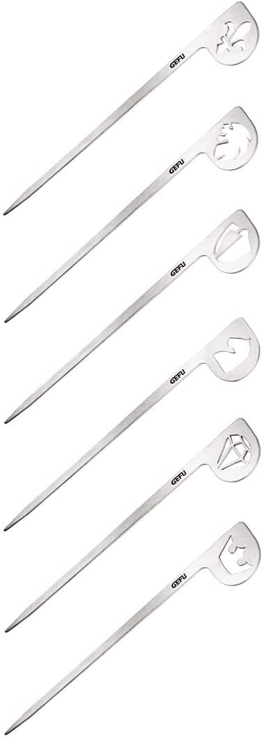 Gefu 15436 Gala Party Skewers pack of 6)