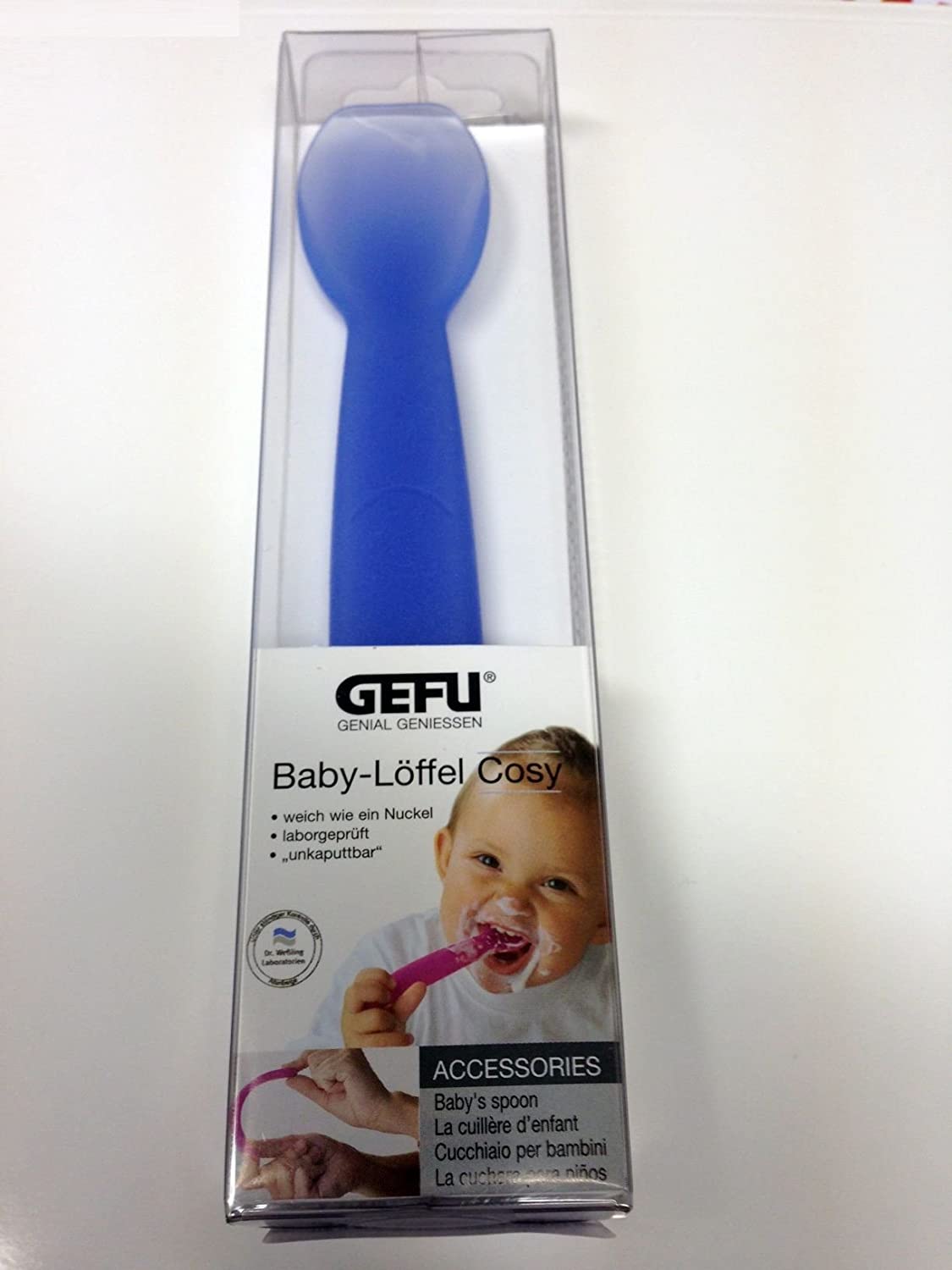 Gefu Baby Spoon Blue