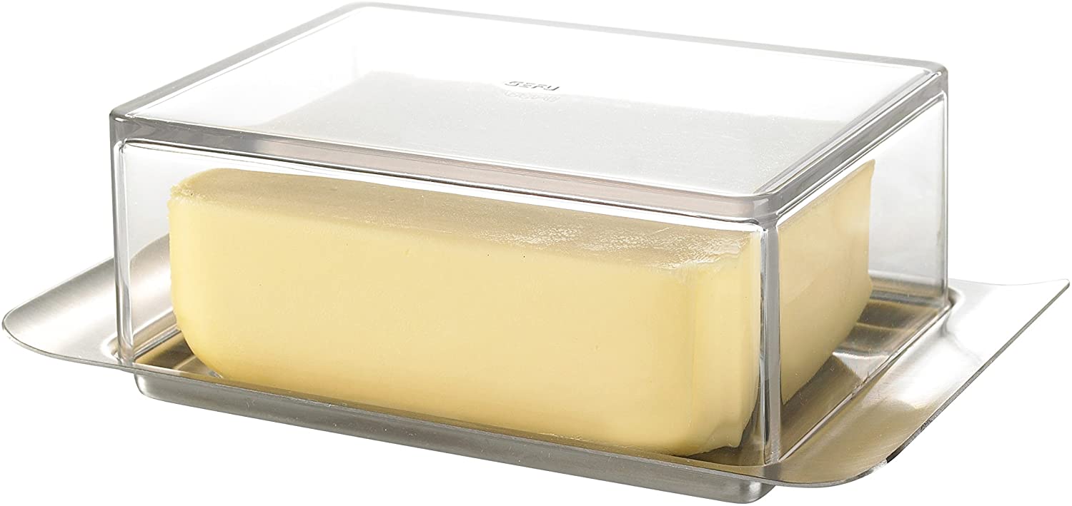 Gefu Butelo Butter Dish, Stainless Steel, Plastic, 5 cm, 33620