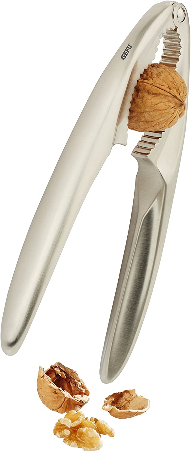 Gefu Classico Nutcracker, Metal Nut Cracker for Nuts, Zinc Die Cast, 17 cm, 13790