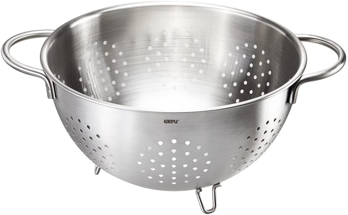 Gefu Colino Colander, Pasta Colander, Salad Colander, Stainless Steel, 4 l, 28130