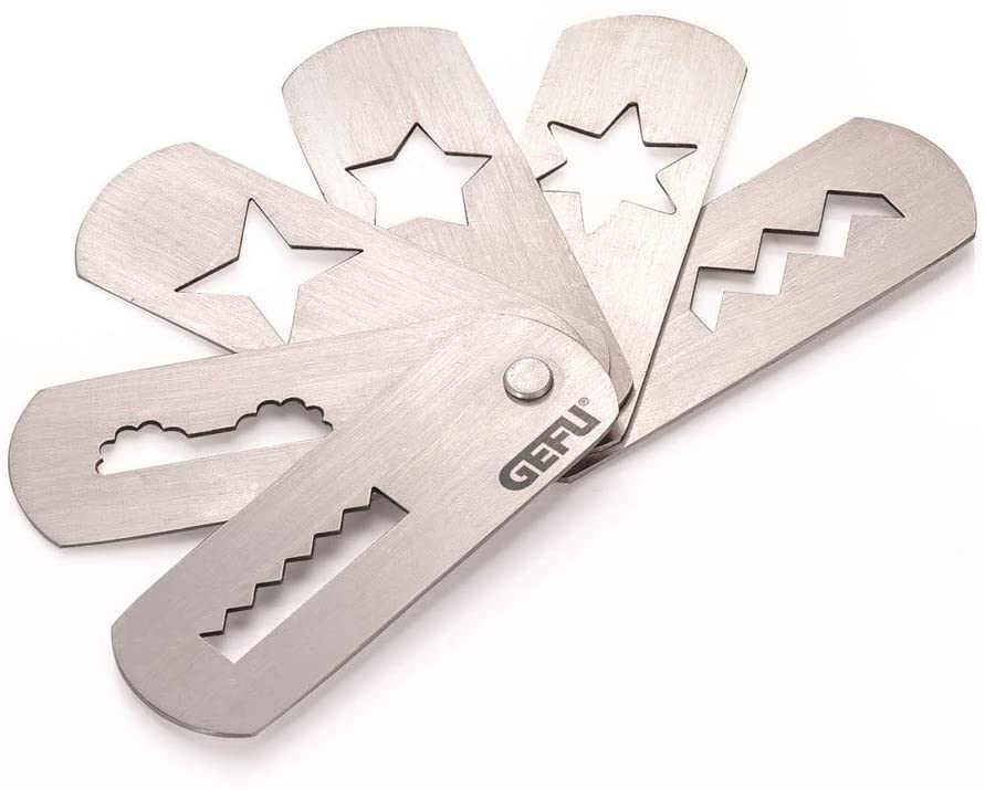 Gefu Cookies Inset, Measure: 5, Accessories for Biscuits/ Meat Mincer, Stainless Steel, 14220