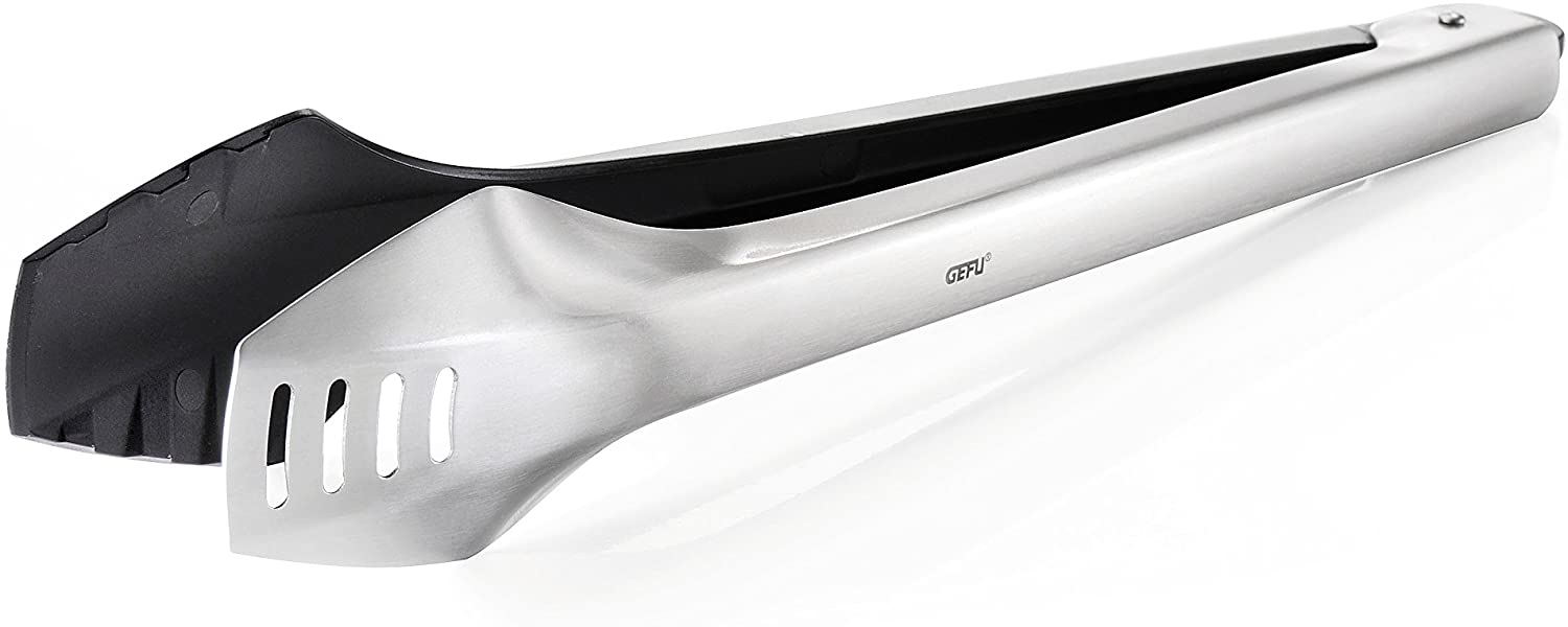Gefu Duo Cooking and Barbecue Tongs, Stainless Steel, Plastic, 35 cm, 21590