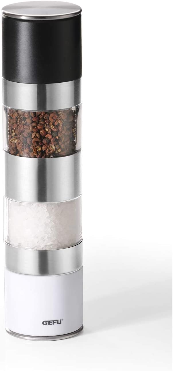 GEFU Double Grinder Black/White (Pack of 6 in box) [D]