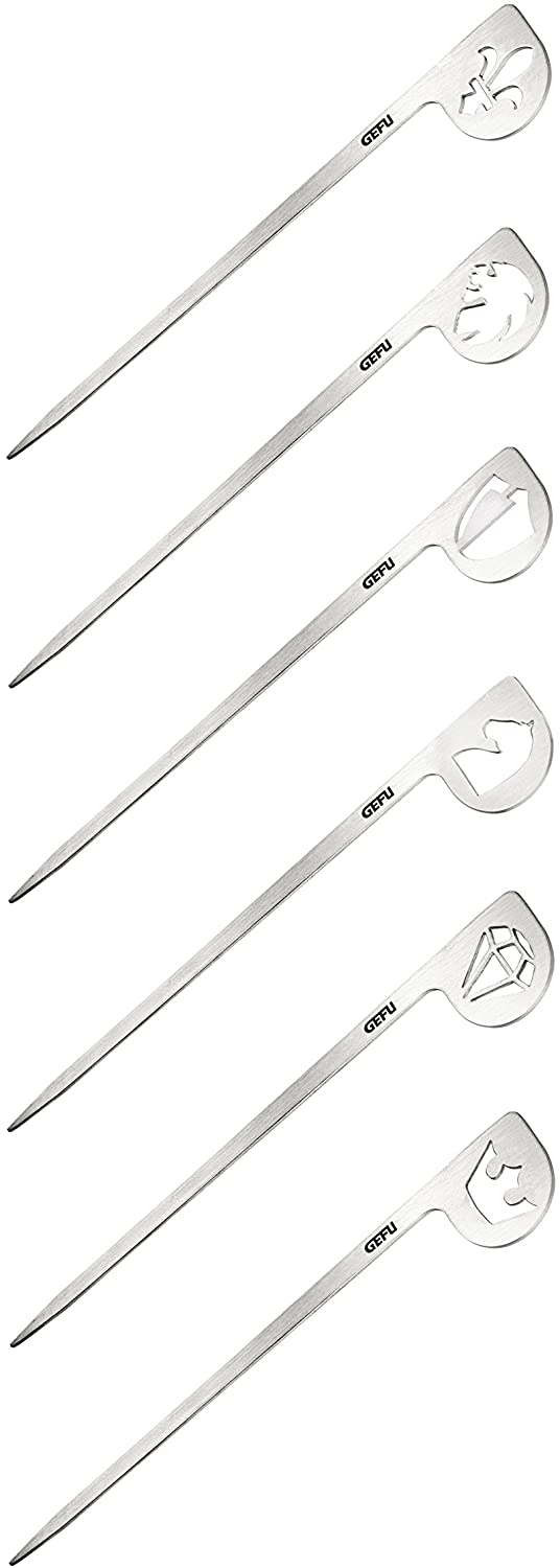 GEFU Party Skewers Pack of 6 Gala Finger Food Skewers