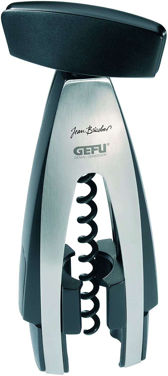 Gefu Prosecco & Wine Bottle Opener Vinoso, Dual Blade Foil Cutter, Teflon Coated, 13480