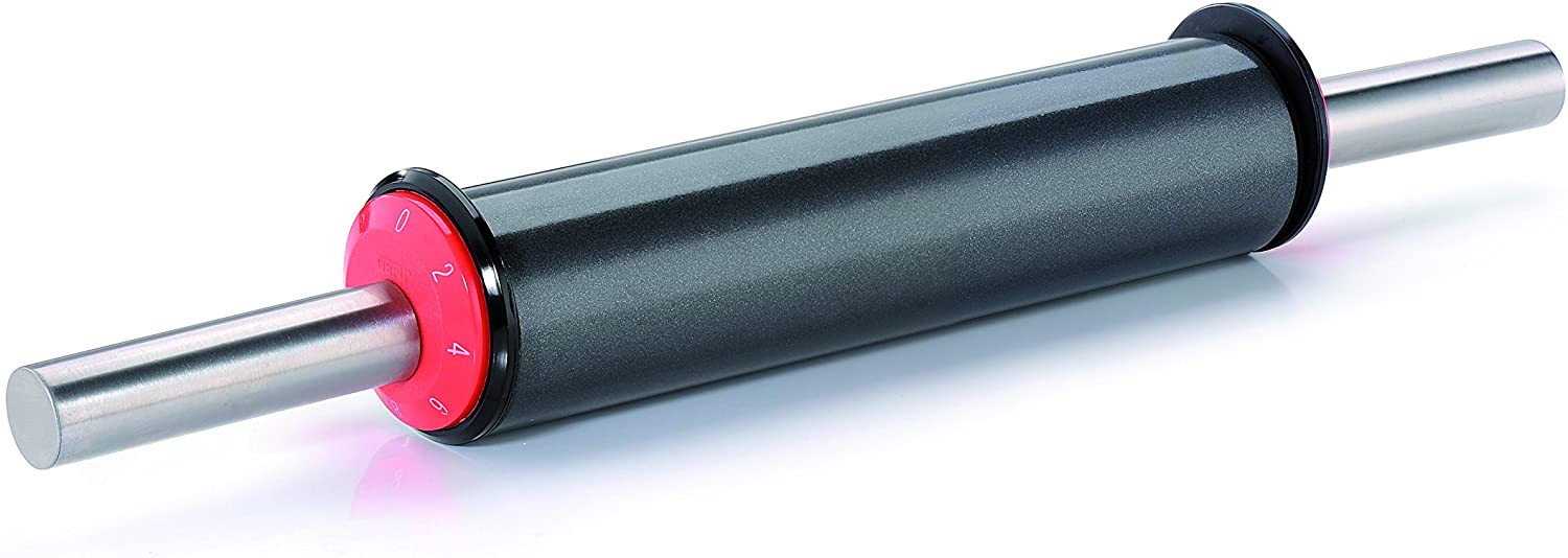 Gefu Rolling Pin Exact, for Dough, Programmable and Adjustable, Alu, 14620