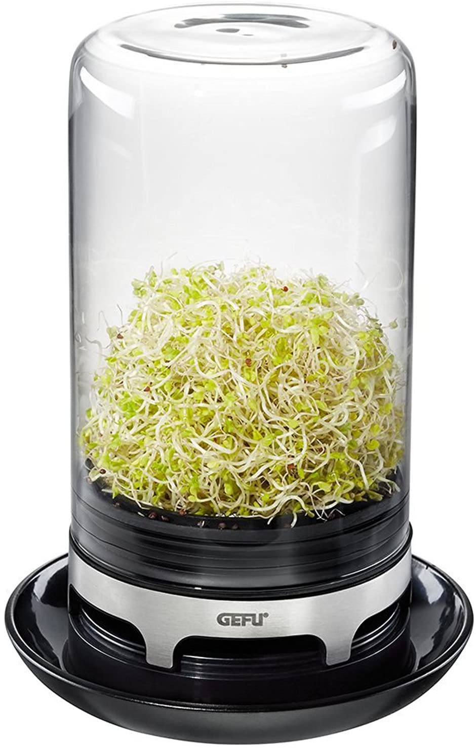 Gefu Bivita 18910 Glass Sprout Jar for Seeds such as Alfalfa, Mung Beans, Radishes, Chickpeas and Lentices