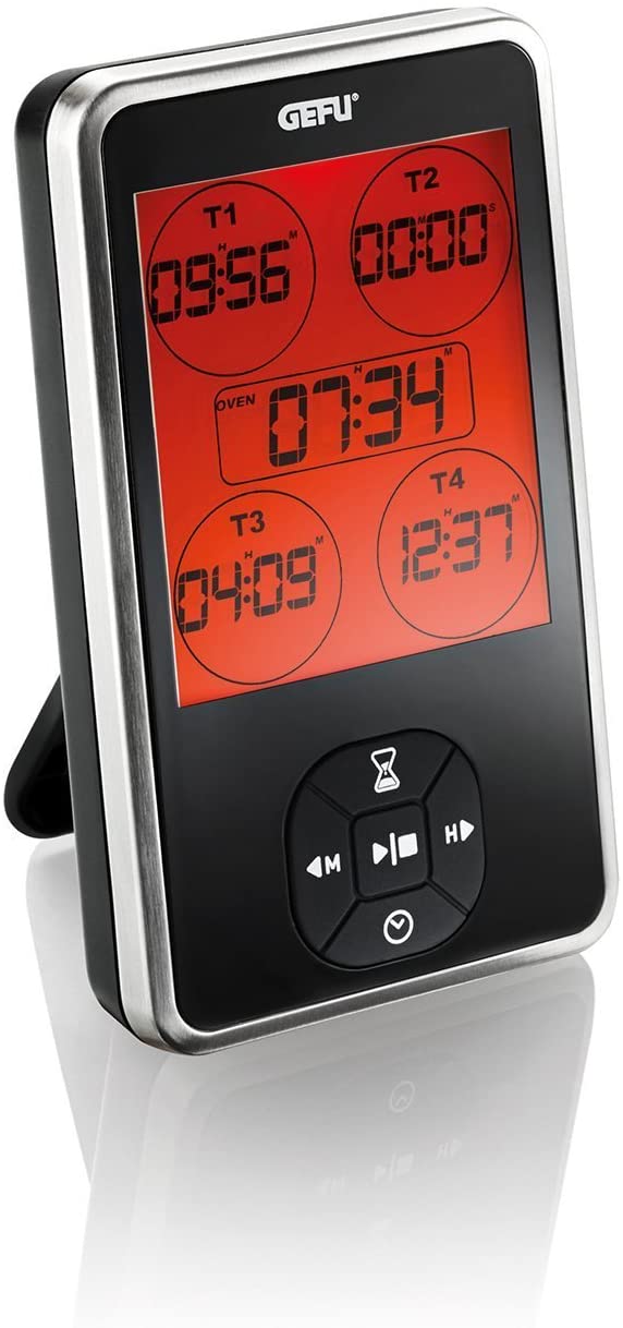 Gefu Timer Tempico, 5 in 1, Time, Calendar, Alarm Clock, with Magnets, 12340