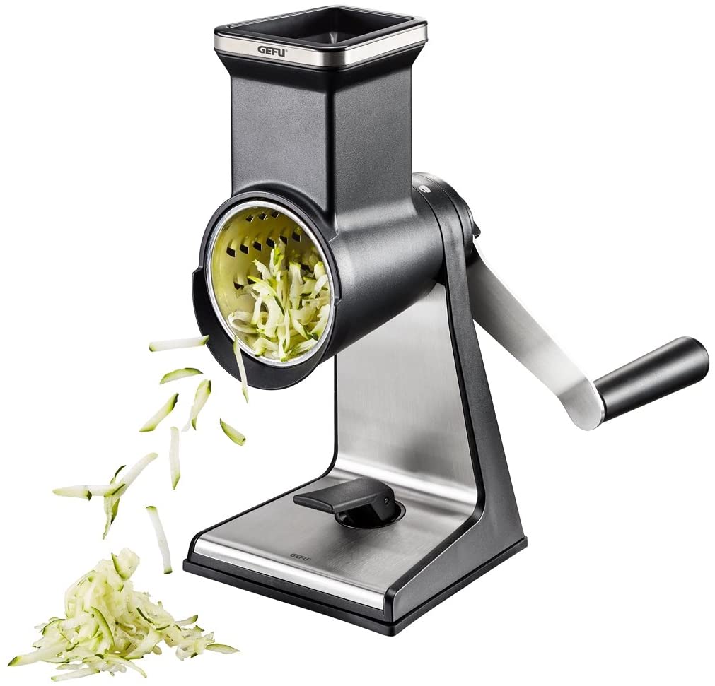 Original Gefu Transforma 19080 Drum Grater - Rasps in no time at all thanks to Laser Cut Drums - Professional Kitchen Aid