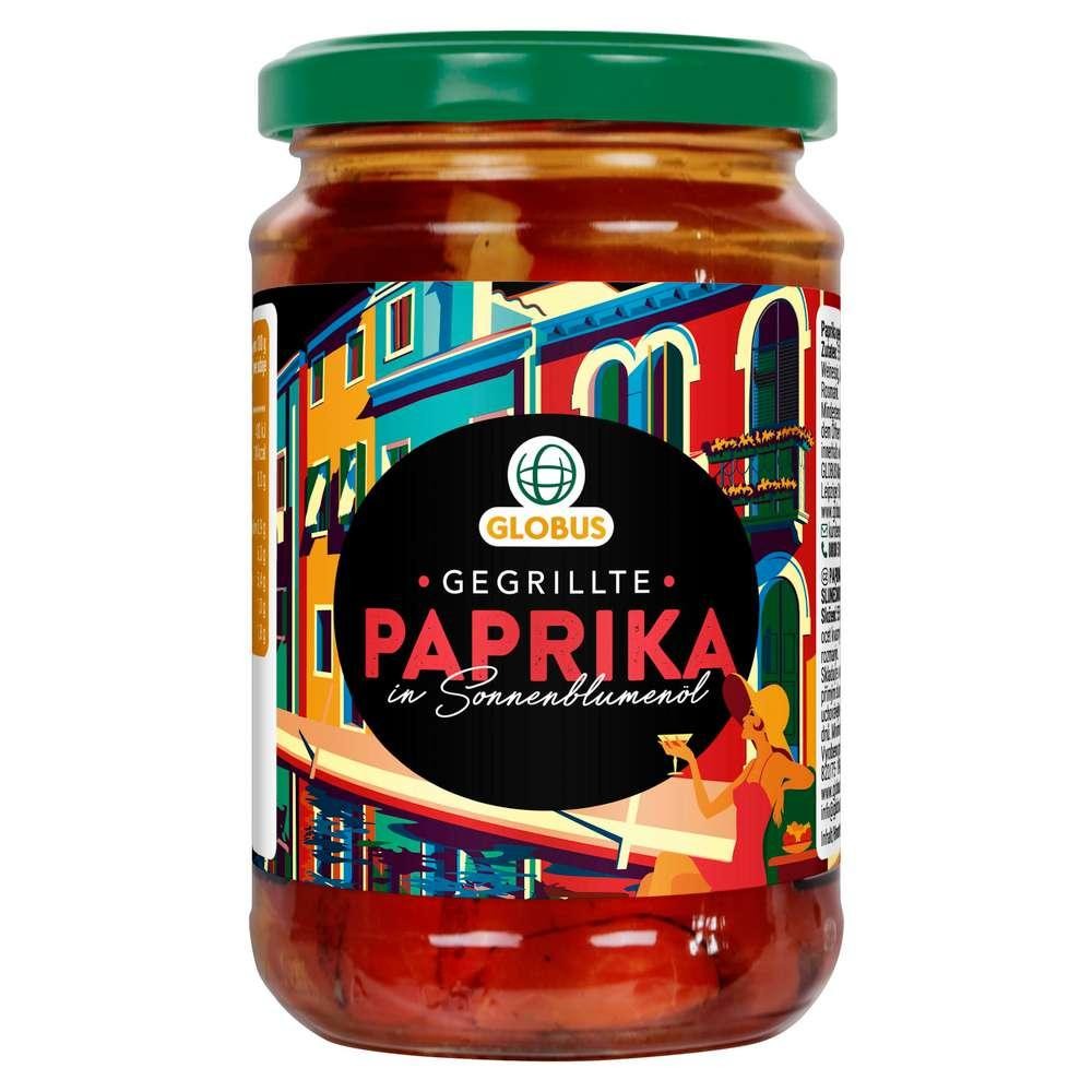 GLOBUS Grilled peppers in a jar
