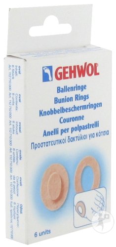 Gehwol Ball Rings Soft Felt Oval Pack of 6