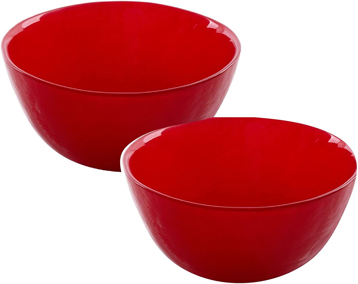 Bohemia Cristal Play of Colors 093 012 001 Set of 2 Bowls Diameter 145 mm Soda-lime Glass 7.6 x 14.5 x 7.6 cm