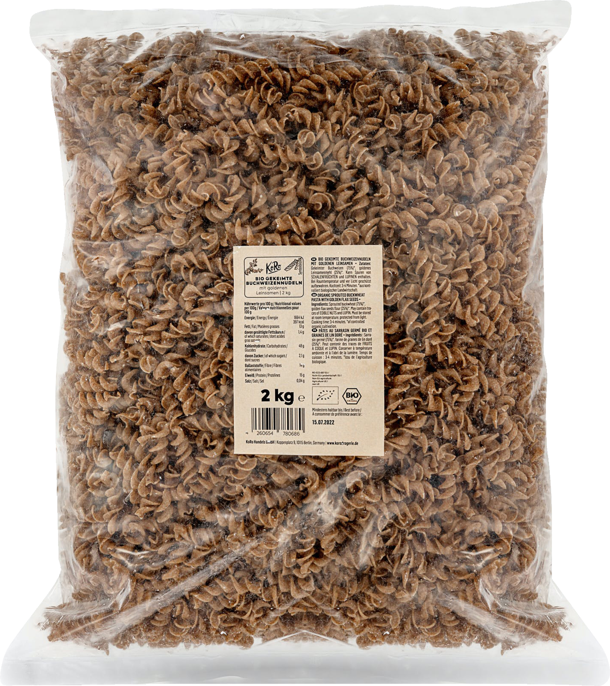KoRo Sprouted organic buckwheat noodles
