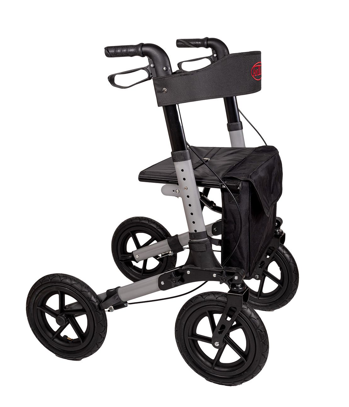 GELAENDE Terrain outdoor travel rollator AT51036 pneumatic tires MINI PACKING SIZE super light 3-fold foldable 1 St