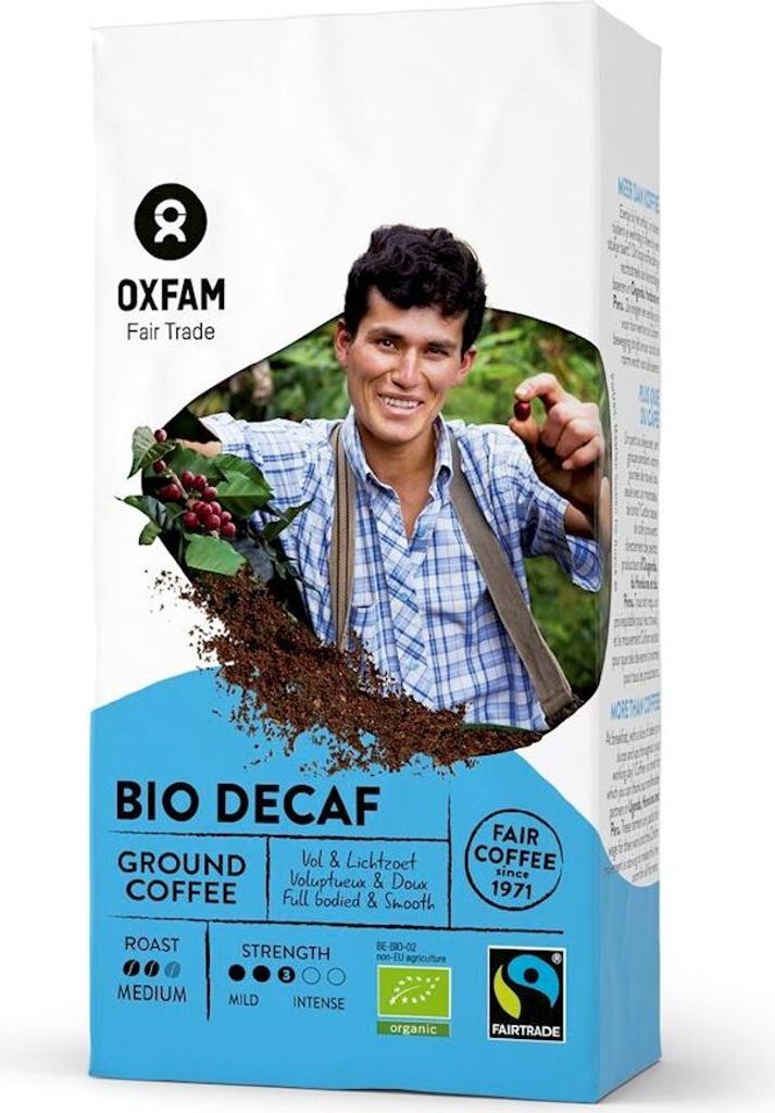 Biogo Ground, caffeine-free Arabica/Robusta, fair trade, 250 g - OXFAM 250g