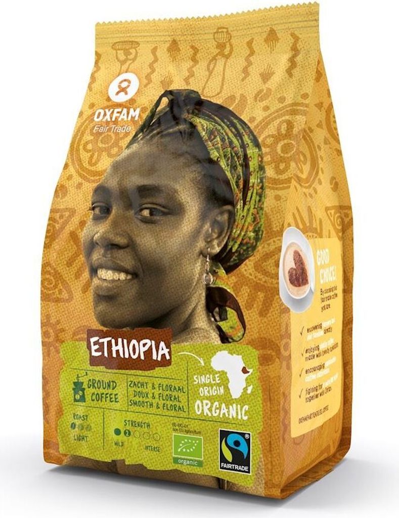 Biogo Ground Arabica Coffee 100% Yirgacheffe Ethiopia Fair Trade 250 g - Oxfam