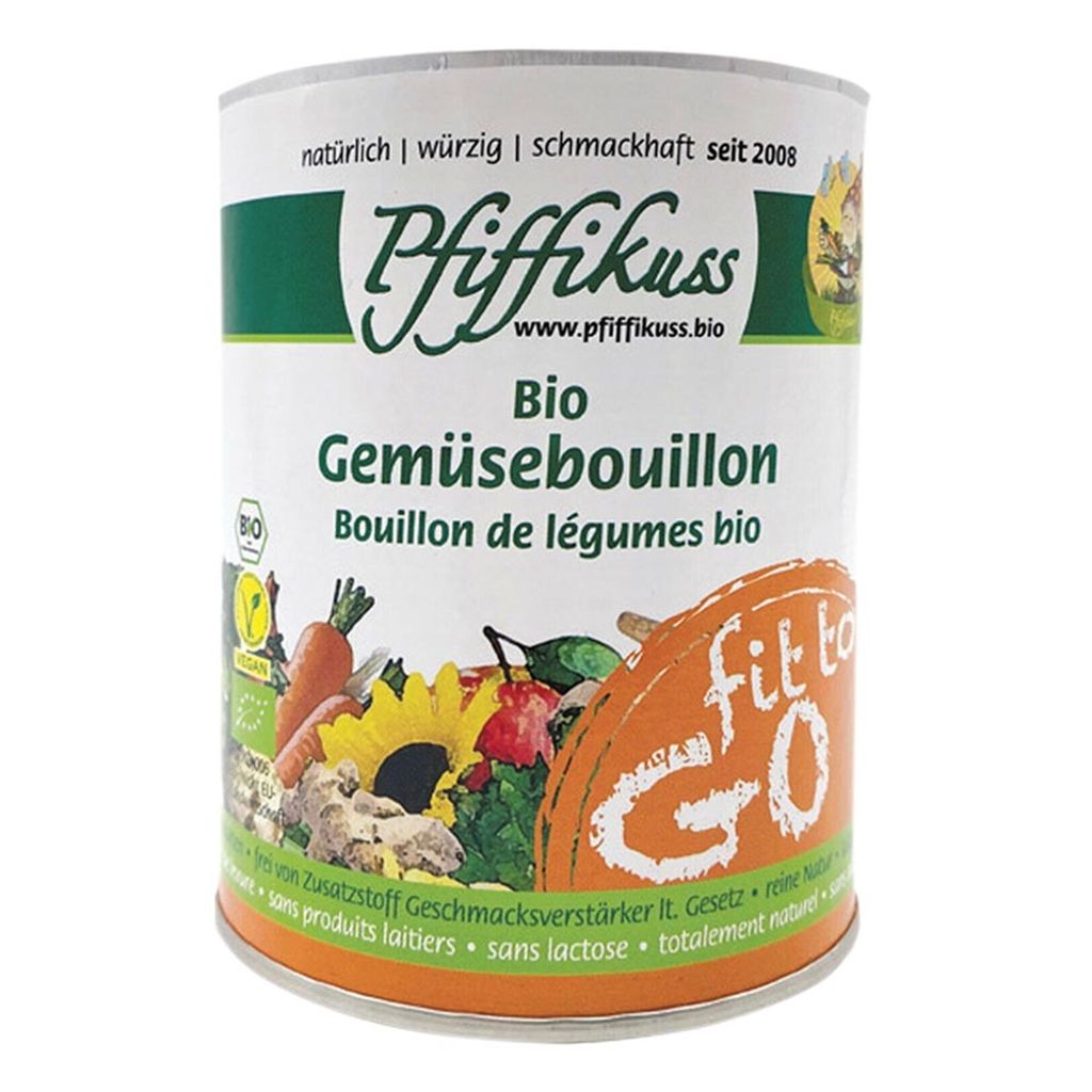 Pfiffikus Vegetable bouillon - fit to go, 125g can