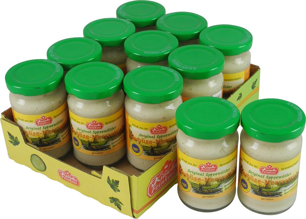 Kunella Feinkost Vegetable horseradish from Kunella Fine Foods - 12-pack (12 jars of 100g each) 1200g