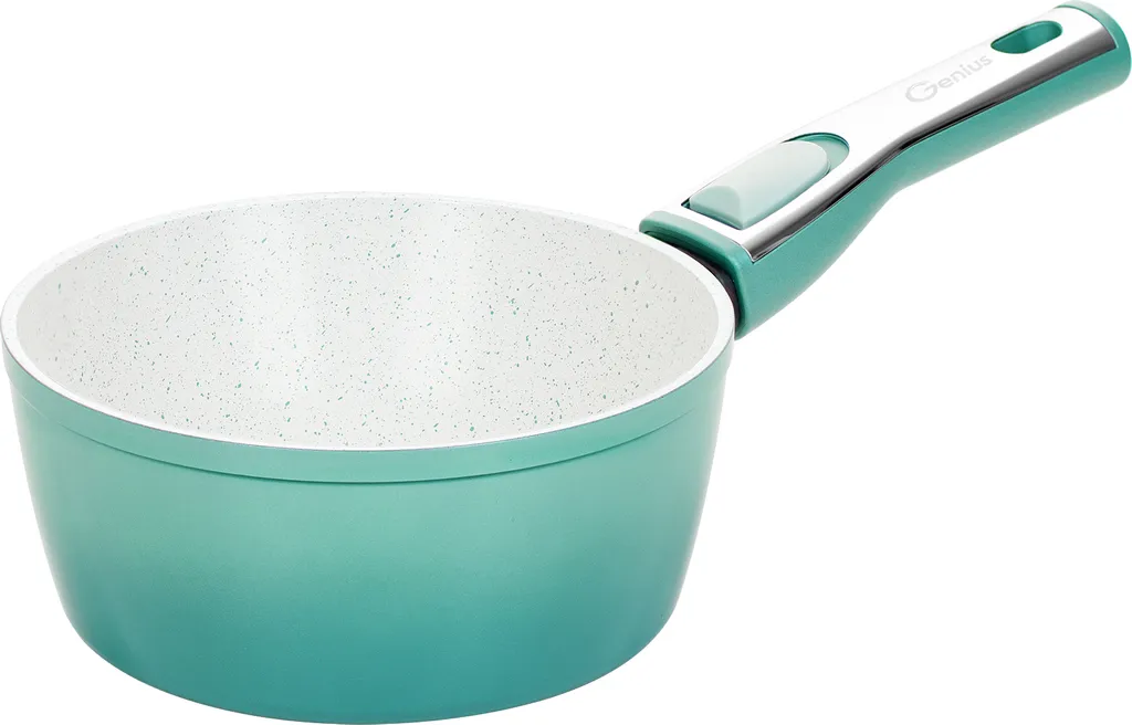 Genius Cerafit Revolution saucepan 18 cm, small pot with ceramic non-stick coating, removable handle, dishwasher safe